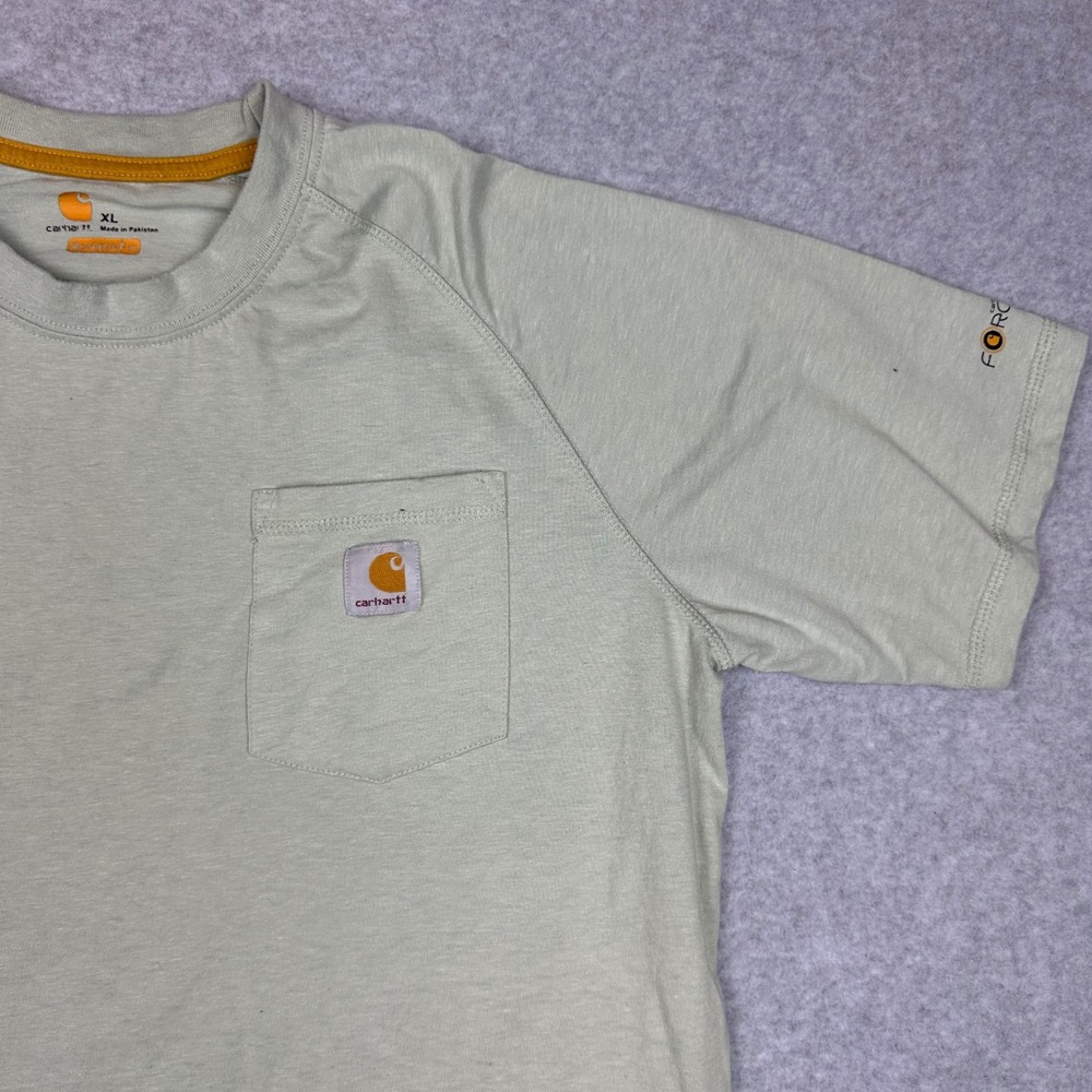 Carhartt Force Relaxed Fit  XL Short Sleeve Pocket T-Shirt‎ Sage Green Heather